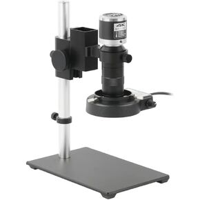 Microscope Kit 48MP HDMI 100X Set HDMI VGA USB Digital Video Monocular Microscope Camera 100X C-Mount for Soldering Phone Repair Tools Microscope Lens Adapters