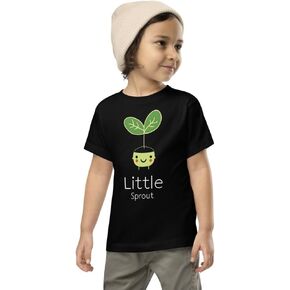 Little Sprout Toddler T-Shirt - Cute Plant Graphic Tee - Adorable Kids Shirt Toddler Short Sleeve Tee