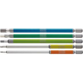 VESSEL GS5P-32 Hex Bit (Color Coded, 5 Pieces)