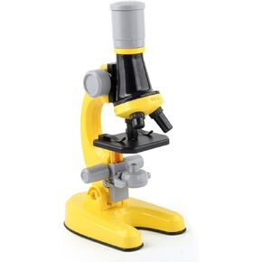Microscope Microscope for Beginners Student, 40X- 1000X Compound Microscopes(Yellow)