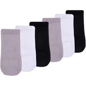 Koa Barefoot Socks - Seamless-Toe Turkish Cotton - Natural Comfort 6-Pack Baby & Toddler Socks