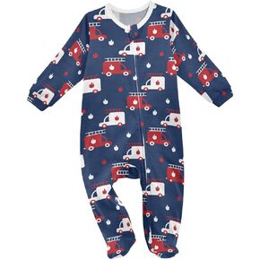 Dussdil Baby One-Piece Footies Newborn Rompers Pajamas Cotton Footed Pjs for Sleep Play Boys Girls