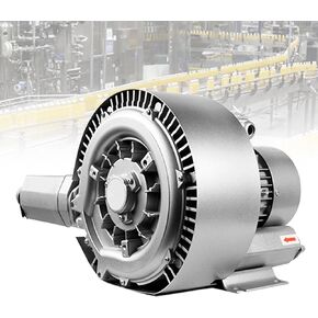 Regenerative Blower, Dual Stage Vortex High Pressure Industrial Fan for Fish Tank Aeration, Workshop Air Circulation, Aluminum Electric Motor,700W/380V