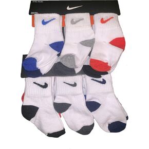 Nike Baby Boy's Logo 6 Pair Pack Socks 12-24 Months