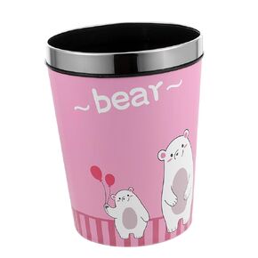 Trash Bin Cartoon Waste Storage Holder with Lovely for Boys and Rubbish Can for Bedroom Office and Home Decor