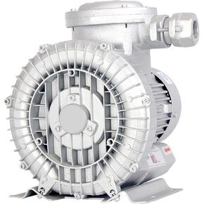 380V Vortex Ring Blower, Aluminum Industrial Vortex Fan, for Gas Transfer High Temp Workshops Aquarium Aeration,370W