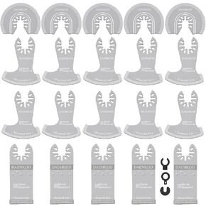 20 Pack Diamond Tooldating Tool Blade ، شفرات متعددة الأدوات المهنية ، شفرة إزالة الجص للأداة المتذبذبة ، مجموعة أدوات متعددة الأدوات لإكسسوارات الأدوات المتأرجحة