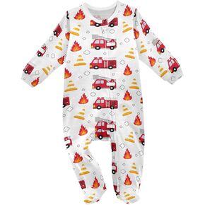 Dussdil Baby One-Piece Footies Newborn Rompers Pajamas Cotton Footed Pjs for Sleep Play Boys Girls
