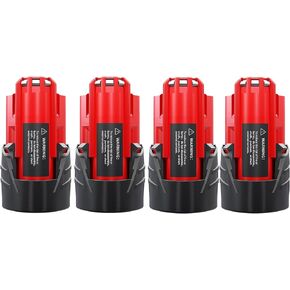 8.0AH استبدال MILWAUKEE M18 بطارية 18V الليثيوم متوافق مع 48-11-1815 48-11-1820 48-11-1840 48-11-1850 48-11-1860 الأدوات اللاسلكية 2PACK (M18)