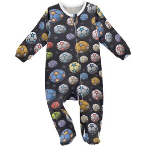 Dussdil Baby One-Piece Footies Newborn Rompers Pajamas Cotton Footed Pjs for Sleep Play Boys Girls 3 6 9 12 18 24m