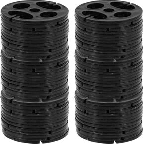 Wakauto 100Pcs Seat Chest Plastic Seat Adjustment Universal Seat Replacement for (Black Thin)
