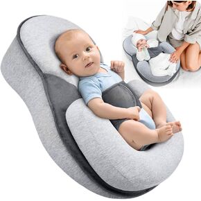 Baby Wedge Pillow for Newborn Bassinet Baby Snuggle Bed Perfect for Reducing Spit-Up, Anti Overflow Milk Support for Breastfeeding, Bottle Feeding