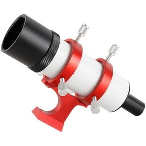 7x50mm 8x50mm 9x50mm Optical Star Searching Mirror and Red Bracket Searching Astronomical Telescope Accessories(7x50 Red)