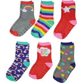 Unisex Infant, Baby and Toddler 6-Pack assorted Ankle Socks - Designs and Colors