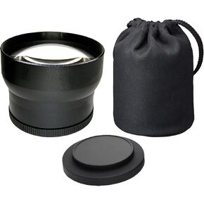 Tele Conversion Lens (Black) Compatible with Nikon Coolpix P600 & P610 (2.2X) (Includes Lens Adapter)