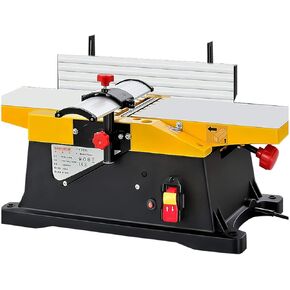 6 Inch Benchtop Jointer - 1800W Multi-Purpose Jointer Woodworking - Heavy Duty Planer for Wood Cutting - 12000 RPM/Minute