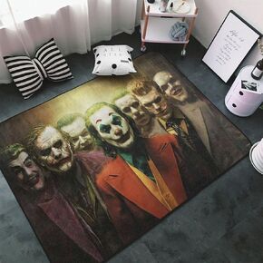 Joker Area Rug Super Soft Floor Mat for Bedroom Living Room, Fluffy Carpet for for Room Kids Room Baby Room Dorm Nursery, Big Rug Anti-Slip Home Floor Carpet