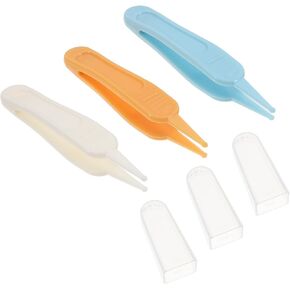 3Pcs Cleaning Tweezers Safe Nose Ear Navel Clip for Boy Girl Durable Material Design for Easy Cleaning for Boys
