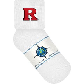 Creative Knitwear College Baby Anklet Sock - Embroidered Team Logo, Unisex (0-12 Months), Baby Sports Apparel