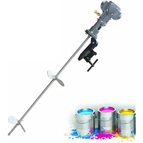50 Gallon Pneumatic Paint Mixer w/Tank Barrel Clip Bracket Mixer Air Agitator Automatic Paint Stirring Machine Ink Coating Mix Tool,1/2HP