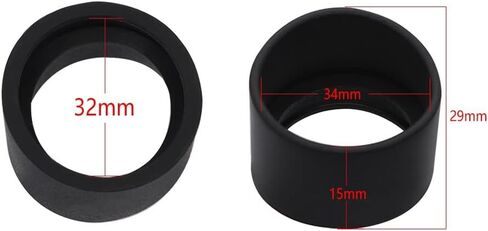 أدوات ملحقات المجهر 2PCS Rubber Eyepiece Eye Shield 32-37mm Cons Congs for Stereo مجهر العيون الغلاف العيون SLIDS (32 مم) in Kuwait