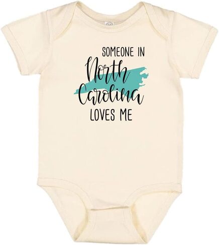 Someone in North Carolina Loves Me Baby Infant Bodysuit in Kuwait