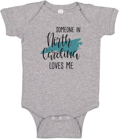 Someone in North Carolina Loves Me Baby Infant Bodysuit in Kuwait