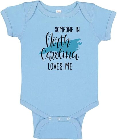 Someone in North Carolina Loves Me Baby Infant Bodysuit in Kuwait