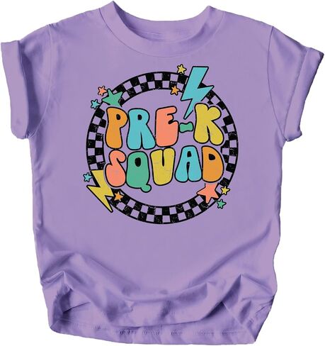 Pre-K Squad Lightning First Day of School T-Shirt Back to School 1st Day of School Outfit in Kuwait