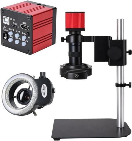 Microscope Kit 2K 51MP USB Digital Digital Microscope Camera أحادي 130X ZOOM CL-MOUNT LENS MORSOGEN in Kuwait