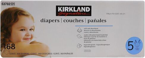 Kirkland Signature Diapers Size 1 (Up to 14 Pounds) 192 Count W/Exclusive Health and Outdoors Wipes in Saudi Arabia
