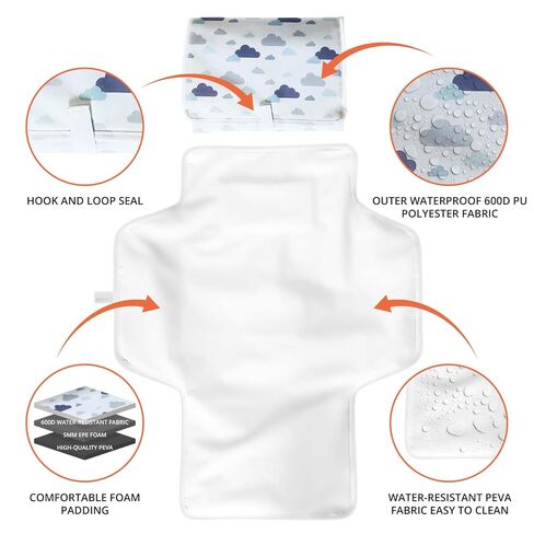 وسادة تغيير محمولة لسرقة سفر الأطفال للأم وأبي ثديين لتقديم هدايا دش حديثي الولادة هدايا in Kuwait