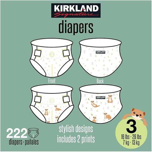 Kirkland Signature Diapers Size 1 (Up to 14 Pounds) 192 Count W/Exclusive Health and Outdoors Wipes in Saudi Arabia
