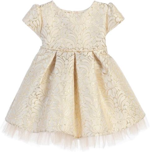 Jacquard المليئة بالرضع المزخرفة مع Peek-A-Boo Tulle (6-24m) in Kuwait