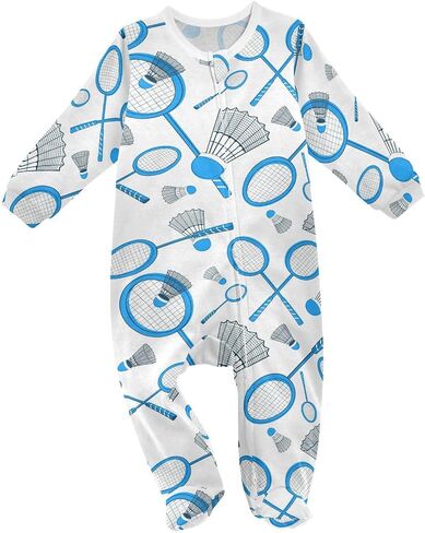 Dussdil Baby One-Piece Footies Newborn Rompers Pajamas Cotton Footed Pjs for Sleep Play Boys Girls in Saudi Arabia