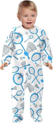 Dussdil Baby One-Piece Footies Newborn Rompers Pajamas Cotton Footed Pjs for Sleep Play Boys Girls in Saudi Arabia
