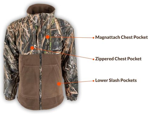 جاكيت Drake Waterfowl MST Youth Eqwader™ بسحاب كامل Max-7 مموه in Kuwait