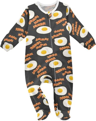 Dussdil Baby One-Piece Footies Newborn Rompers Pajamas Cotton Footed Pjs for Sleep Play Boys Girls 3 6 9 12 18 24m in Saudi Arabia
