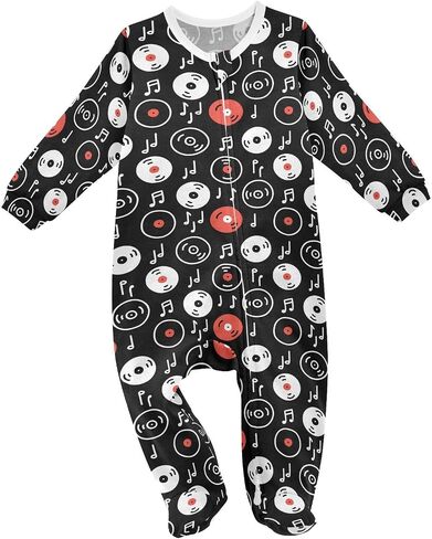 Dussdil Baby One-Piece Footies Newborn Rompers Pajamas Cotton Footed Pjs for Sleep Play Boys Girls 3 6 9 12 18 24m in Saudi Arabia