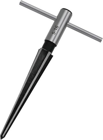 Handheld T-Handle conical Tool Drill bit, 6-Slot chamfered Reamer Woodworking Cutting Tool, Guitar Bridge pin Hole Reamer 5-16mm(3mm) in Saudi Arabia