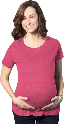 Comfortable Womens Maternity Shirts Blank Pregnancy Shirts Plain Fitted Tees in Saudi Arabia