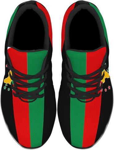 أحذية Sonzj-II Juneteenth ، Freeish منذ عام 1865 النساء الأميركيات من أصول إفريقية يديرون أحذية رياضية للجنسين أحذية التنس غير الرسمية in Kuwait