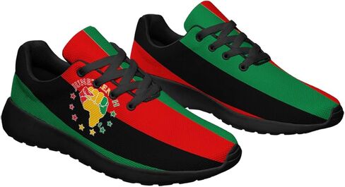 أحذية Sonzj-II Juneteenth ، Freeish منذ عام 1865 النساء الأميركيات من أصول إفريقية يديرون أحذية رياضية للجنسين أحذية التنس غير الرسمية in Kuwait