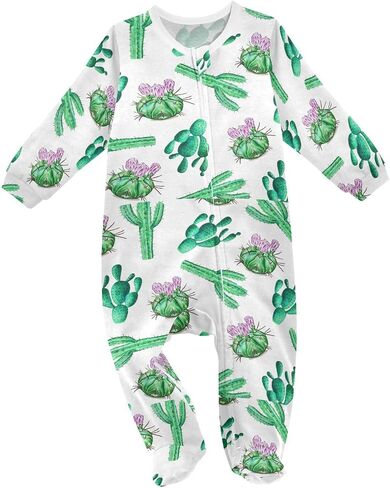 Dussdil Baby One-Piece Footies Newborn Rompers Pajamas Cotton Footed Pjs for Sleep Play Boys Girls in Saudi Arabia