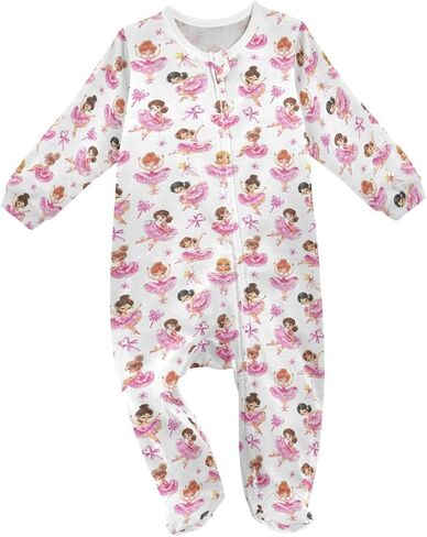 Dussdil Baby One-Piece Footies Newborn Rompers Pajamas Cotton Footed Pjs for Sleep Play Boys Girls in Saudi Arabia