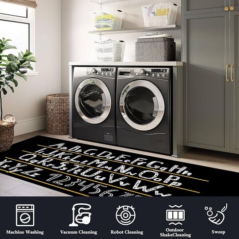 Car Mat for Kids Toy Cars, 2x8ft, Track Car Road Hopscotch Number Fun Educational Grey Runner Rug, Premium Anti-Skip Sturdy Learning Carpet Rugs for Living Room Kitchen Bathroom in Saudi Arabia
