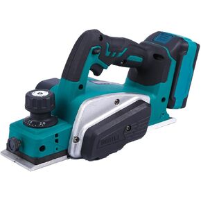 18V Handheld Electric Wood Cutting Planer,Cordless Rechargeable Wood Cutting Tools w/15000RPM Cutting Depth 2mm,Woodworking Planer Kit