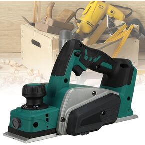 20V Portable Cordless Electric Planer,Handheld Wood Cutting Machine w/2 Batteries Rechargeable 20000rpm,Electric Wood Planer