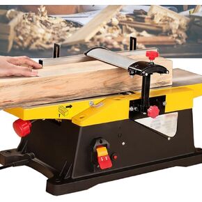 1800W Benchtop Planer,Electric Desktop Woodworking Planer,6inch Wood Planer 12000 RPM/min,for Wood Cutting