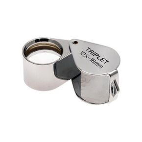 Aven 26011 10x Inspection Loupe w/Color Triplet 18mm Lens for Walwing Up Inspection